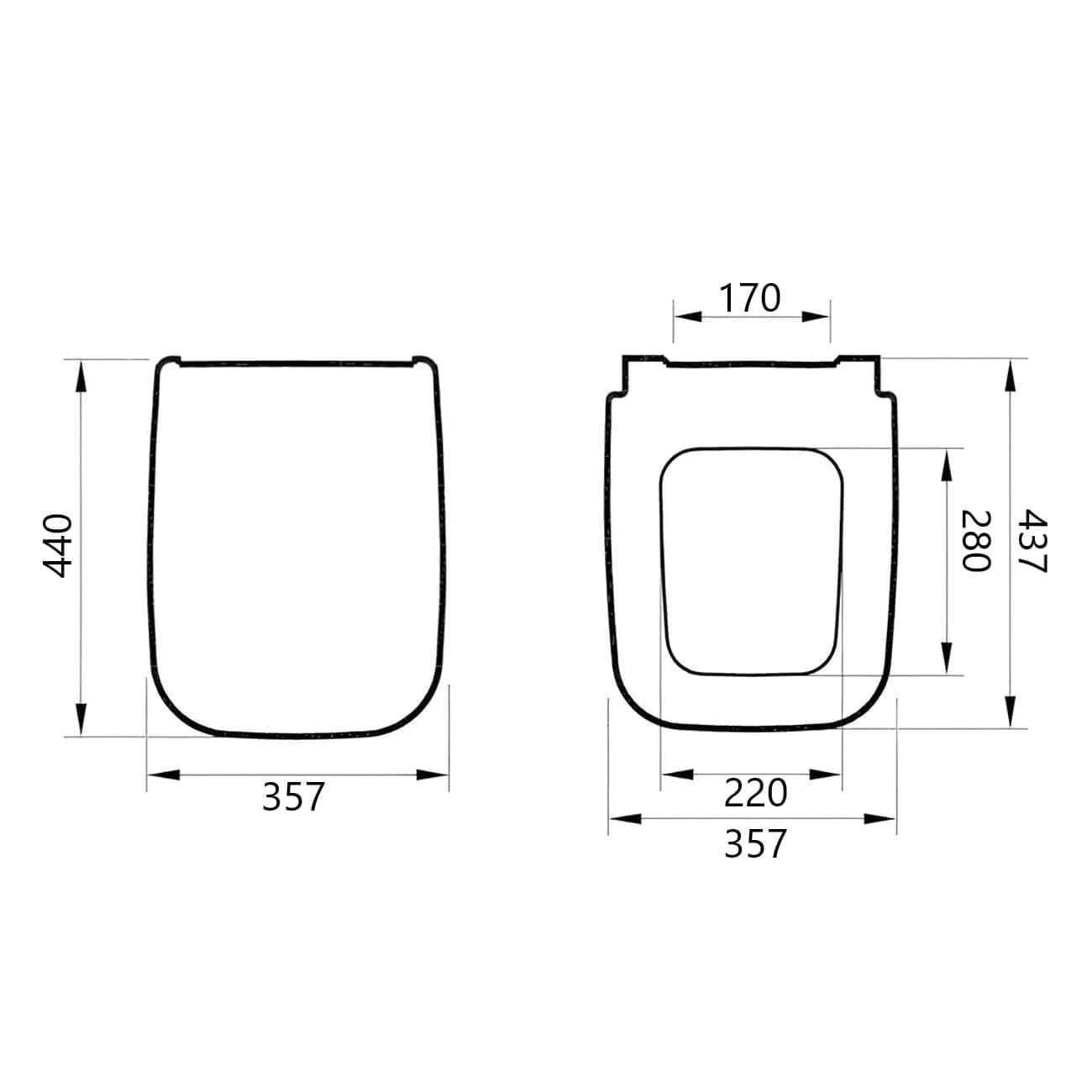Сиденье с крышкой Haro для унитазов Duravit D-Code 544132 