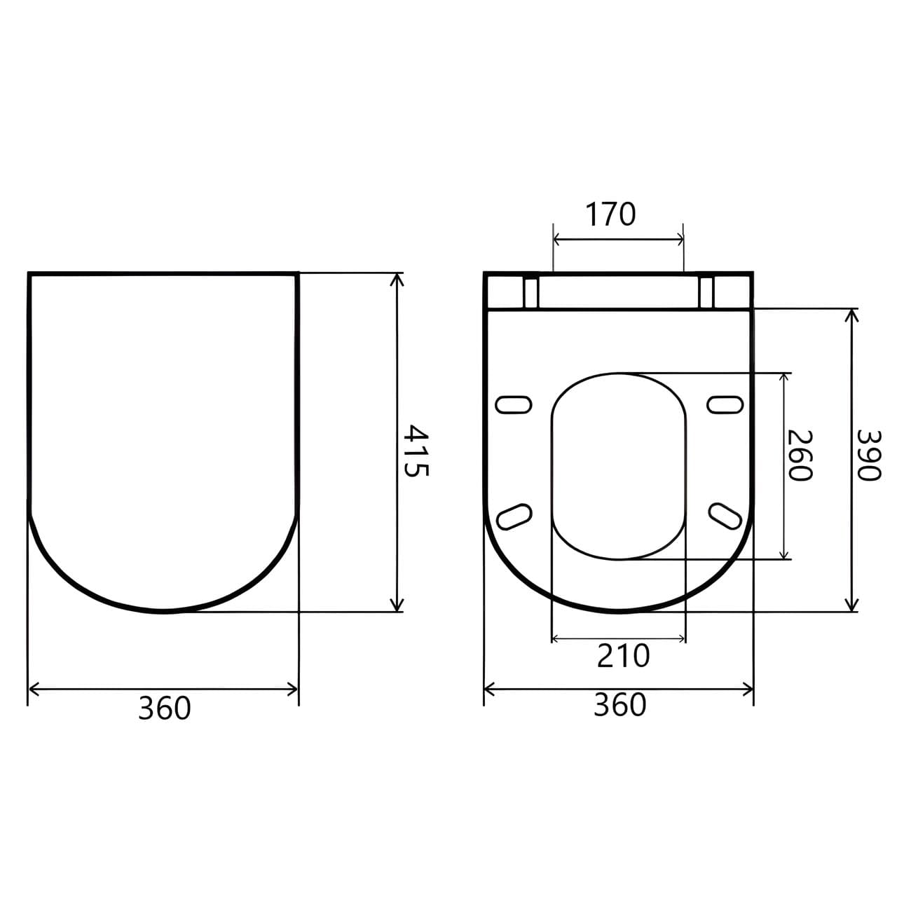 Сиденье для унитаза тонкое с микролифтом DAMIXA Origin Evo 2 787851WH
