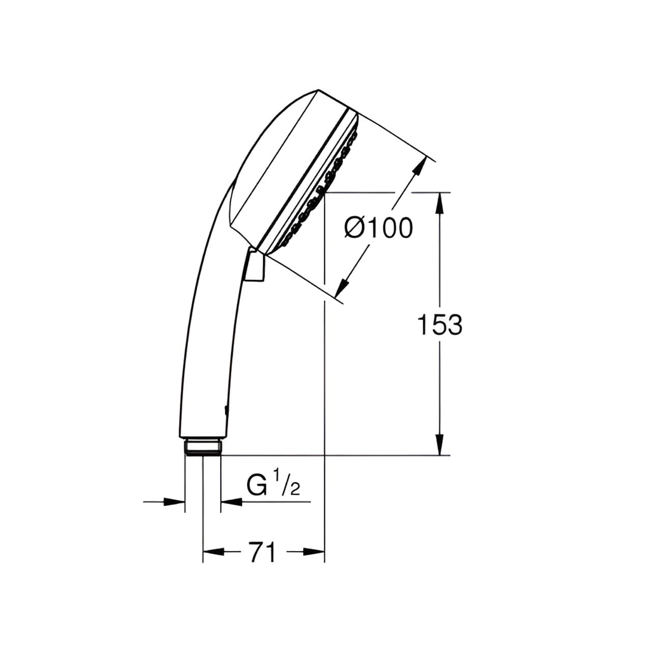 Ручной душ GROHE Tempesta Cosmopolitan 100, 3 режима 27574002