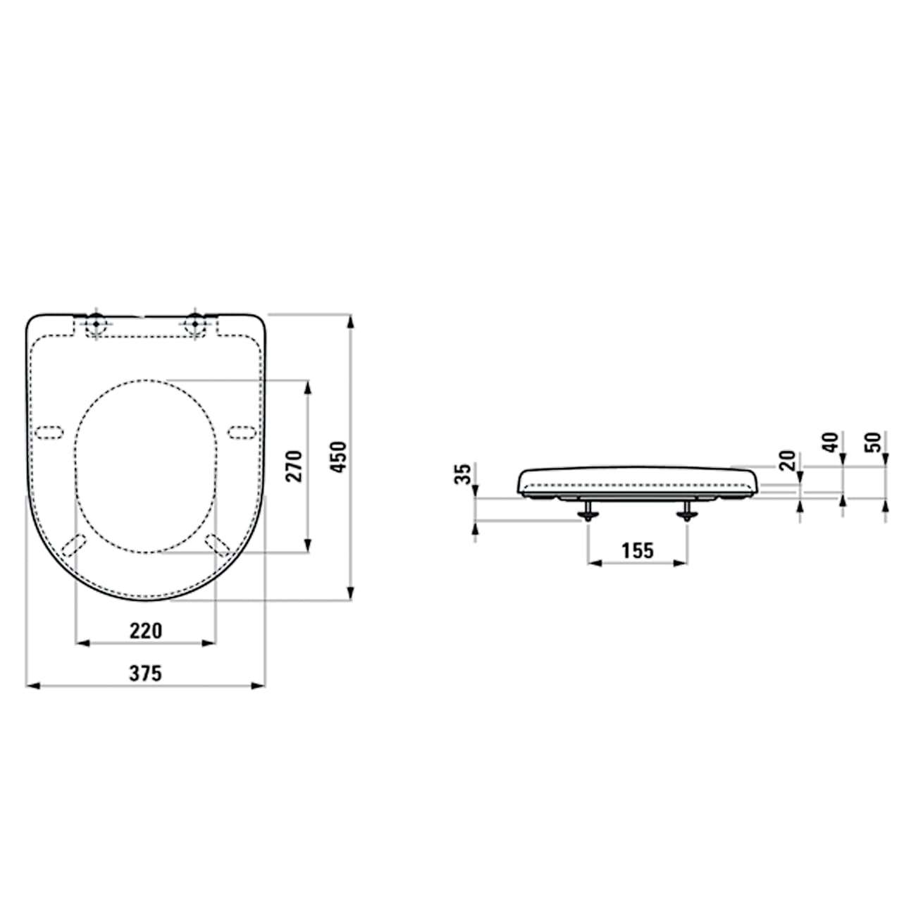 Сиденье с крышкой унитаза Laufen Pro 8969513000001 (8.9695.1.300.000.1)