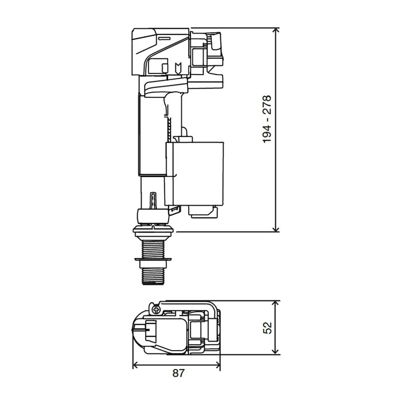 Механизм наливной унитазов Roca, Vitra RS880191