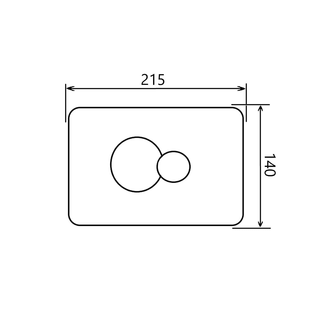 Кнопка для инсталляции Kolo Eclipse 94122-001