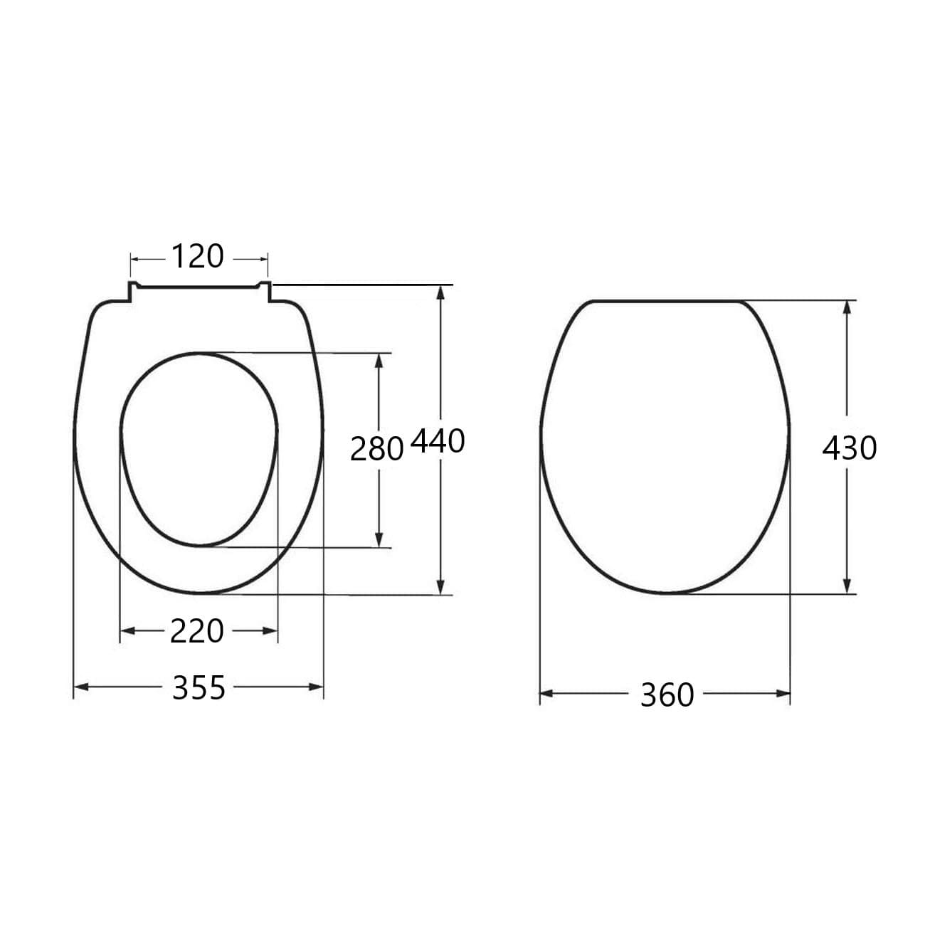 Сиденье для унитаза Cersanit MELAR slim 4690311125613