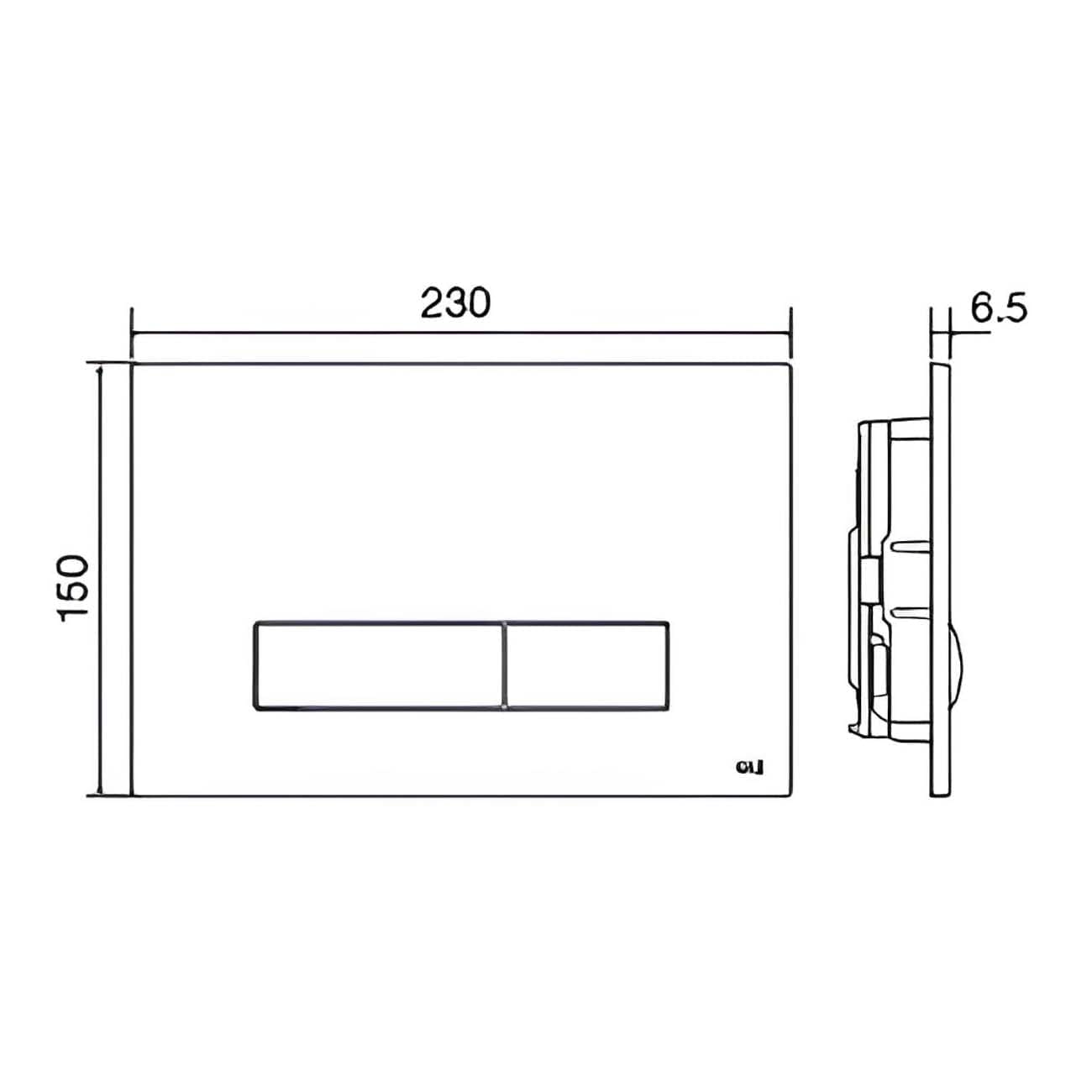 Клавиша смыва для инсталляций OLI Glam 139184 (белая)