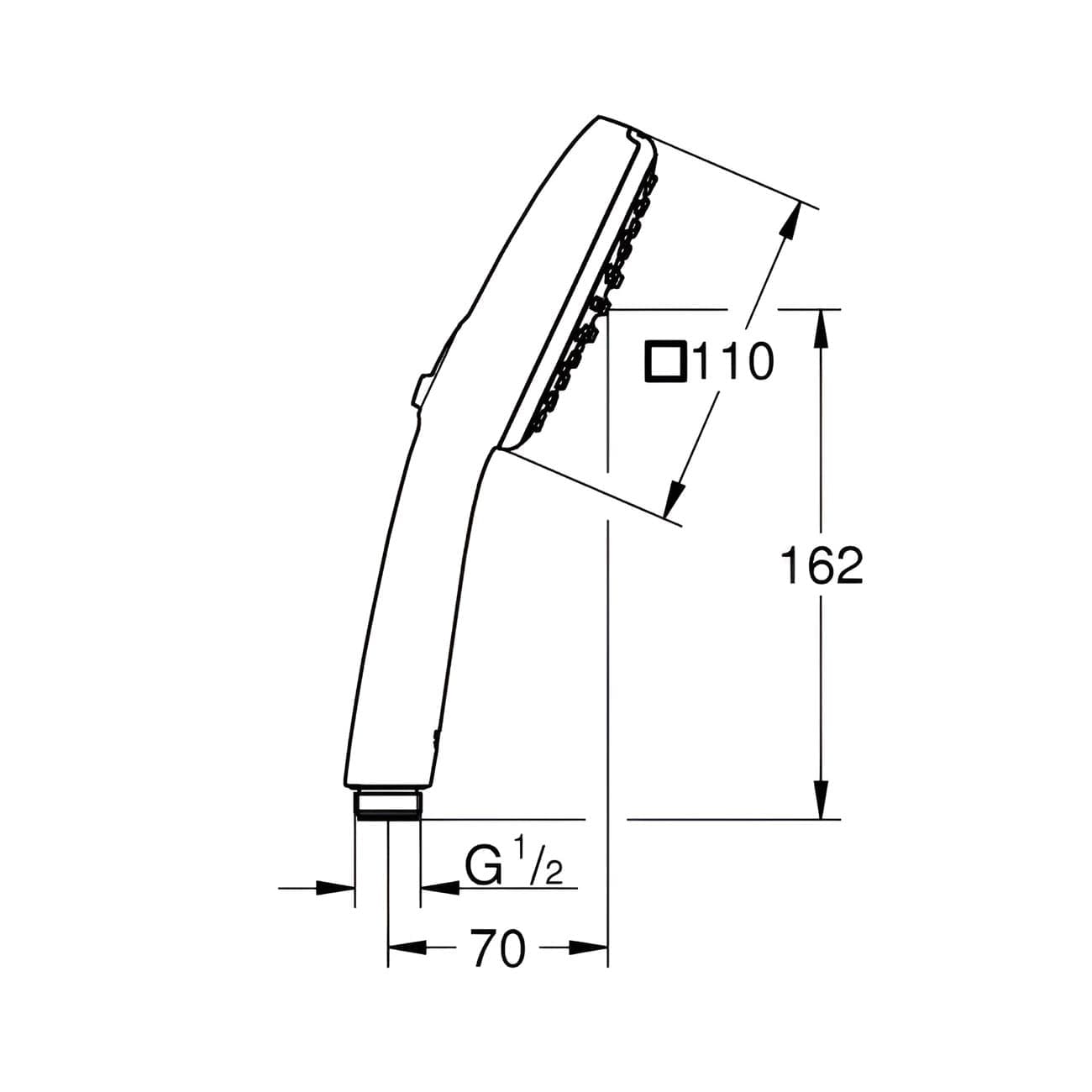 Ручной душ Tempesta Cube 110 с двумя режимами Grohe 26746003