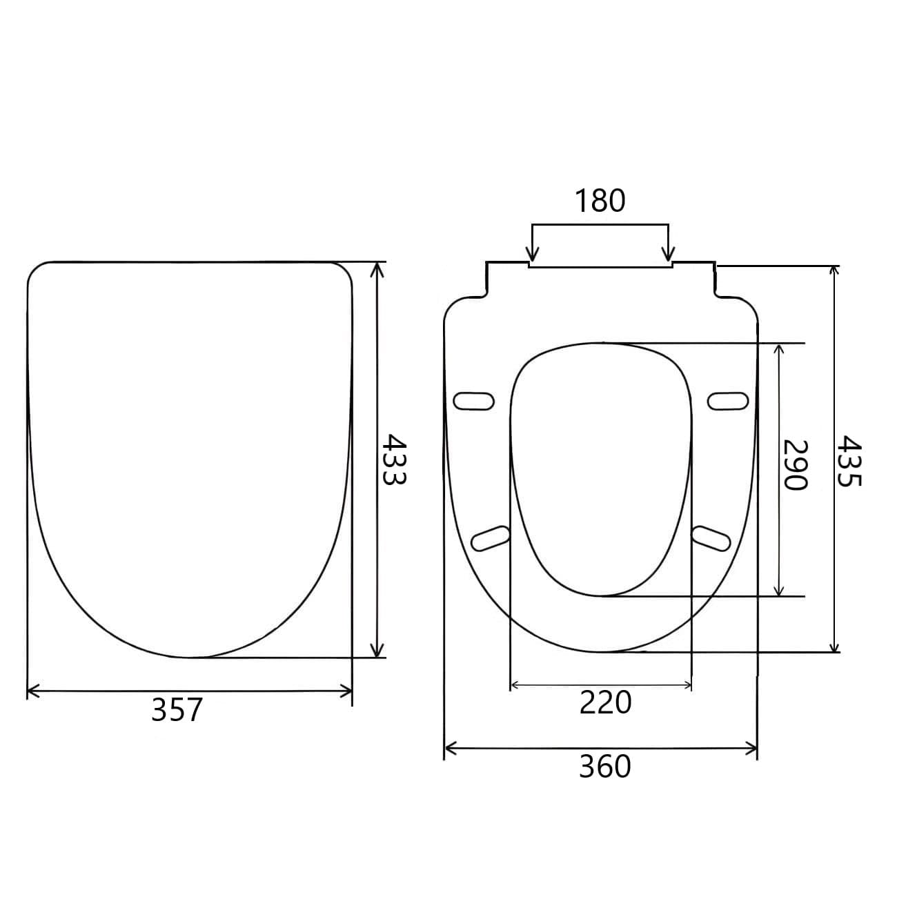 Сиденье с крышкой для унитаза CeraStyle Bella Slim SC00501S50003012