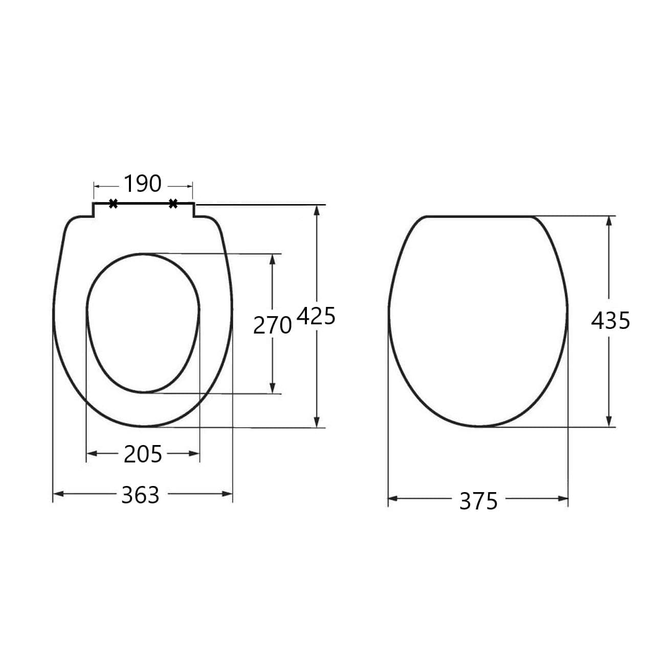 Сиденье для унитаза Cersanit NATURE S-DS-NTR-DL-t