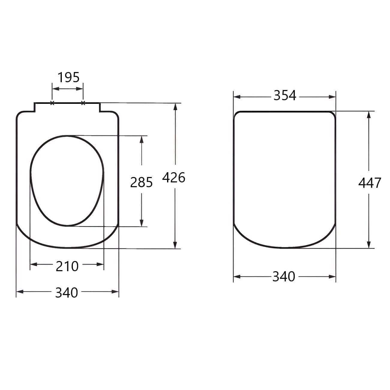 Сиденье с крышкой для унитаза Creavit Lara KC1603.01.0000E