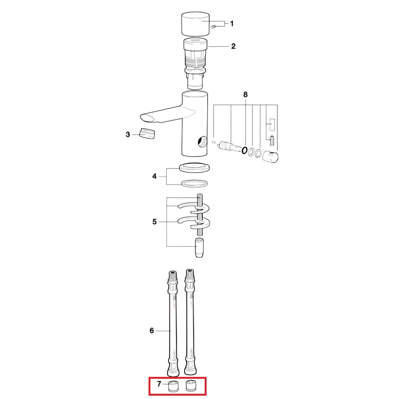Обратный клапан подводки смесителя Roca Sprint-N AG0070207R