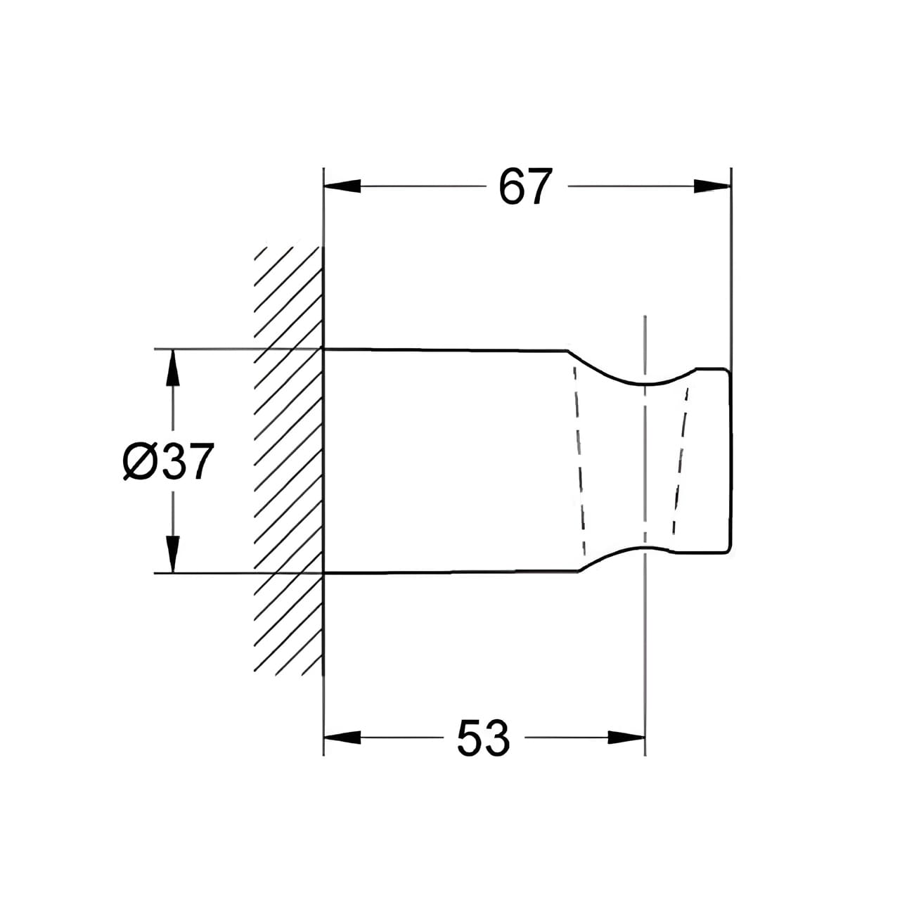 Настенный держатель для ручного душа GROHE Rainshower 27056000