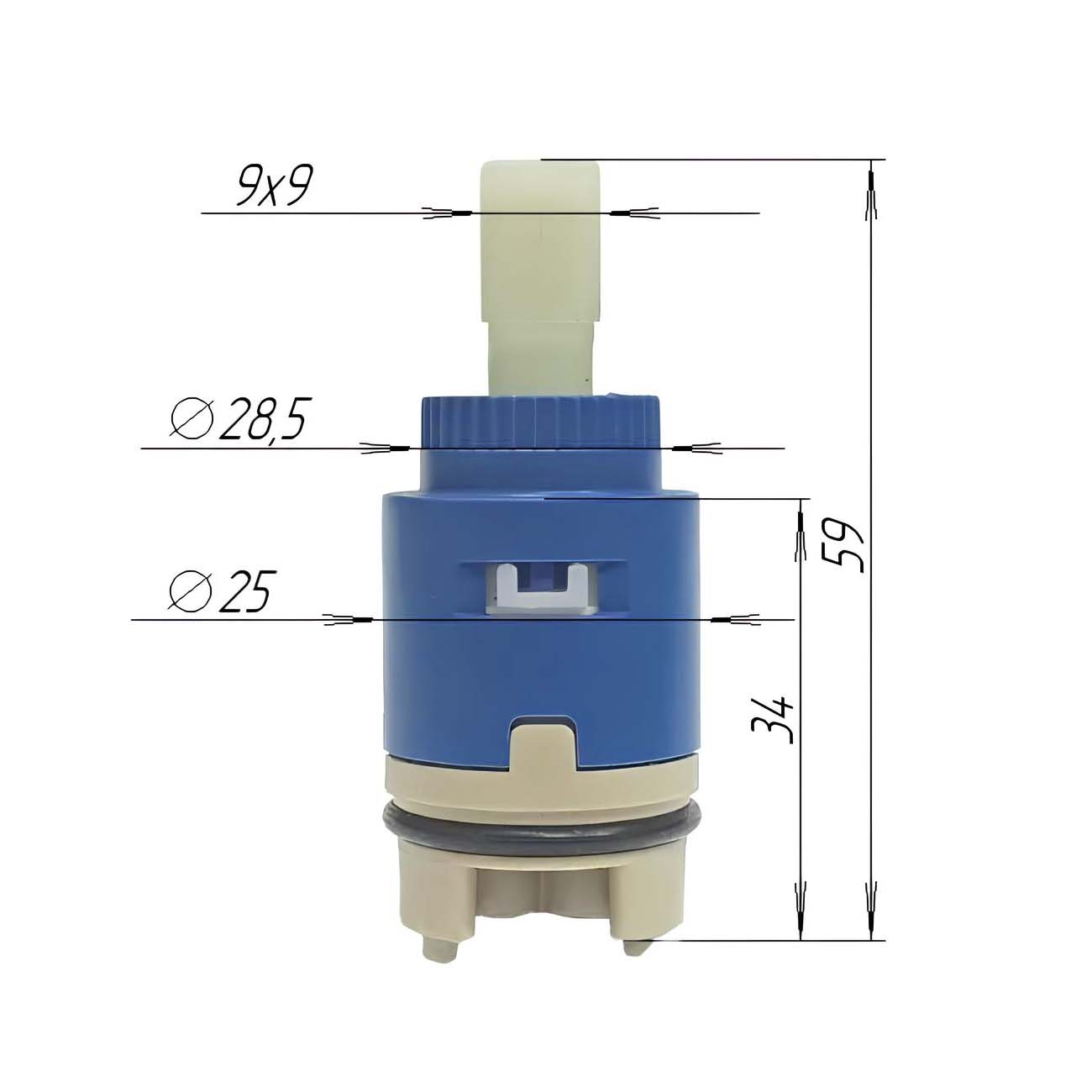 Картридж керамический 25 мм Gappo G54-1