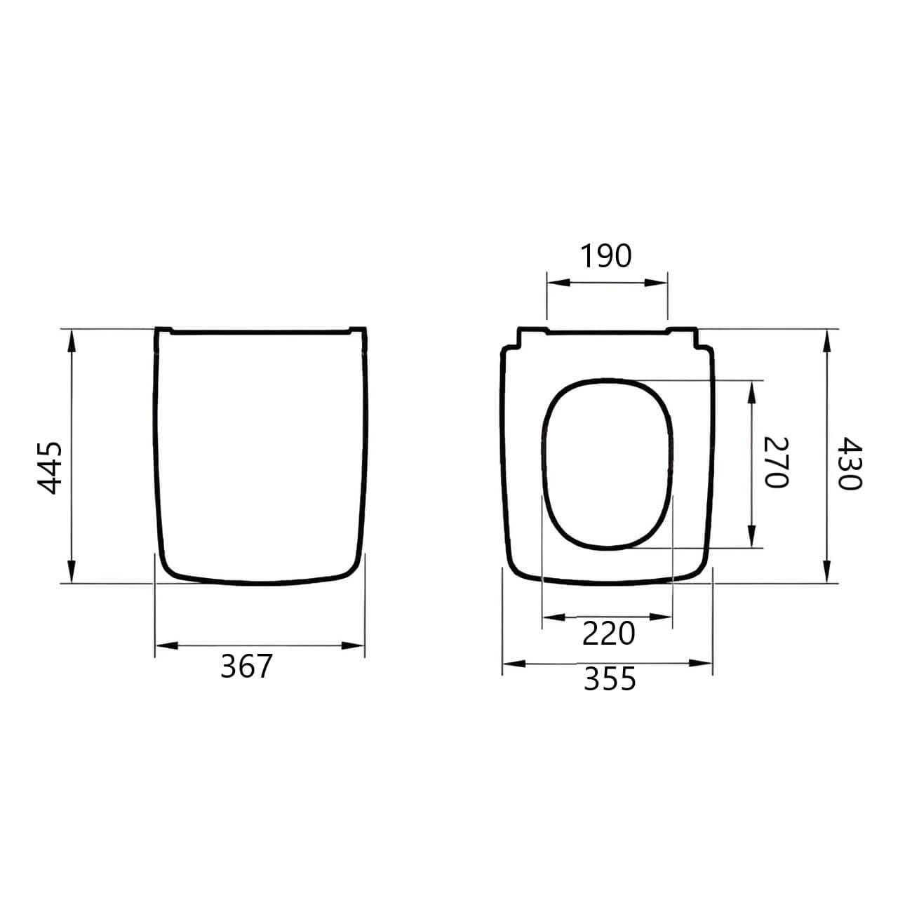 Сиденье для унитаза Vitra Shift slim 191-003-009