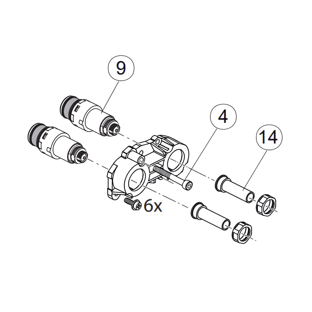Установочный комплект для смесителя Ideal Standard A861582NU