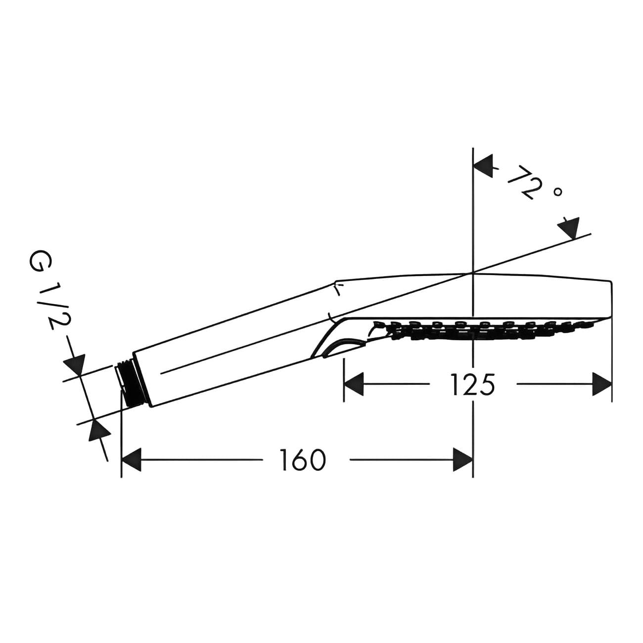 Душевая лейка Hansgrohe Raindance Select S 120 26530000