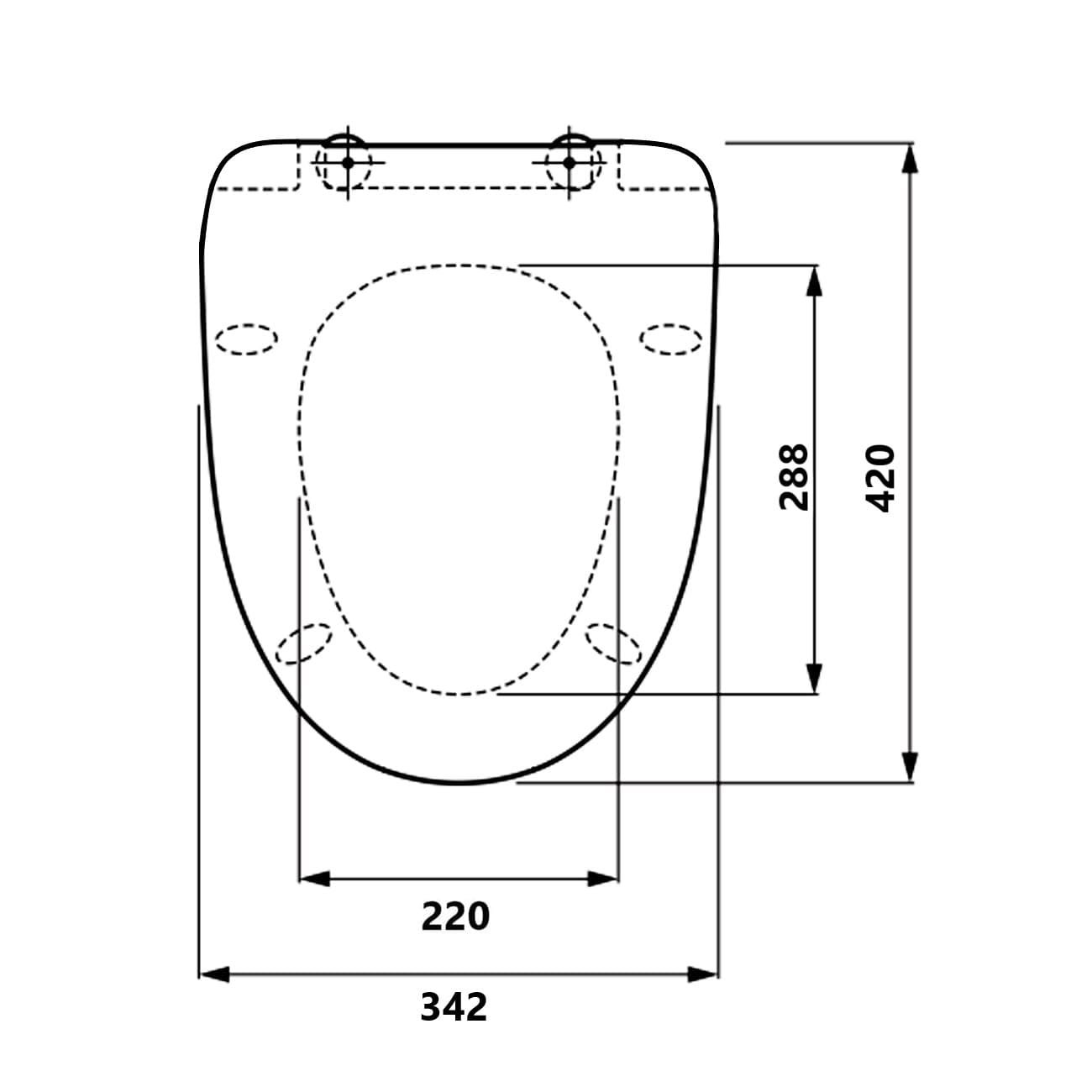 Сиденье с крышкой для унитаза Santek Лига 1WH302199