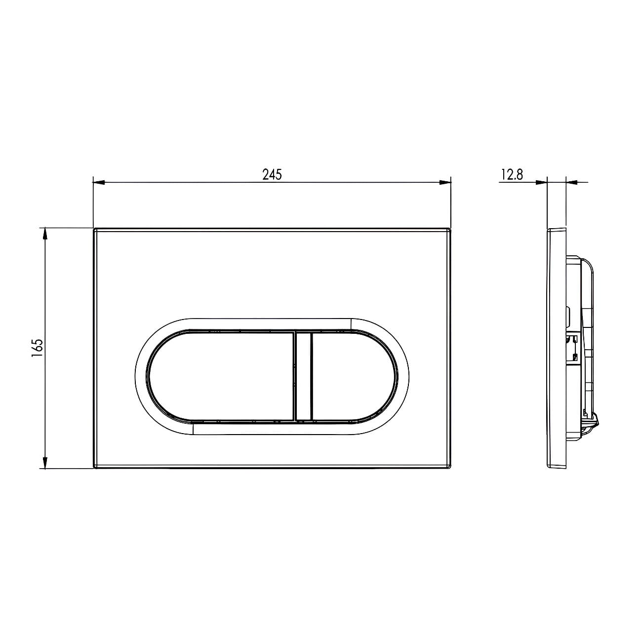 Панель смыва для инсталляции Aquatek KDI-0000044