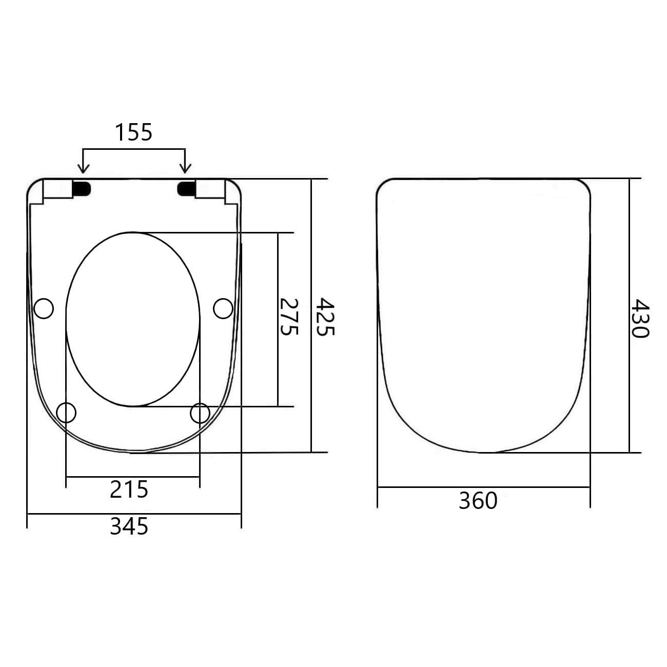 Сиденье с крышкой для унитаза Roca ONA ZRU9310293