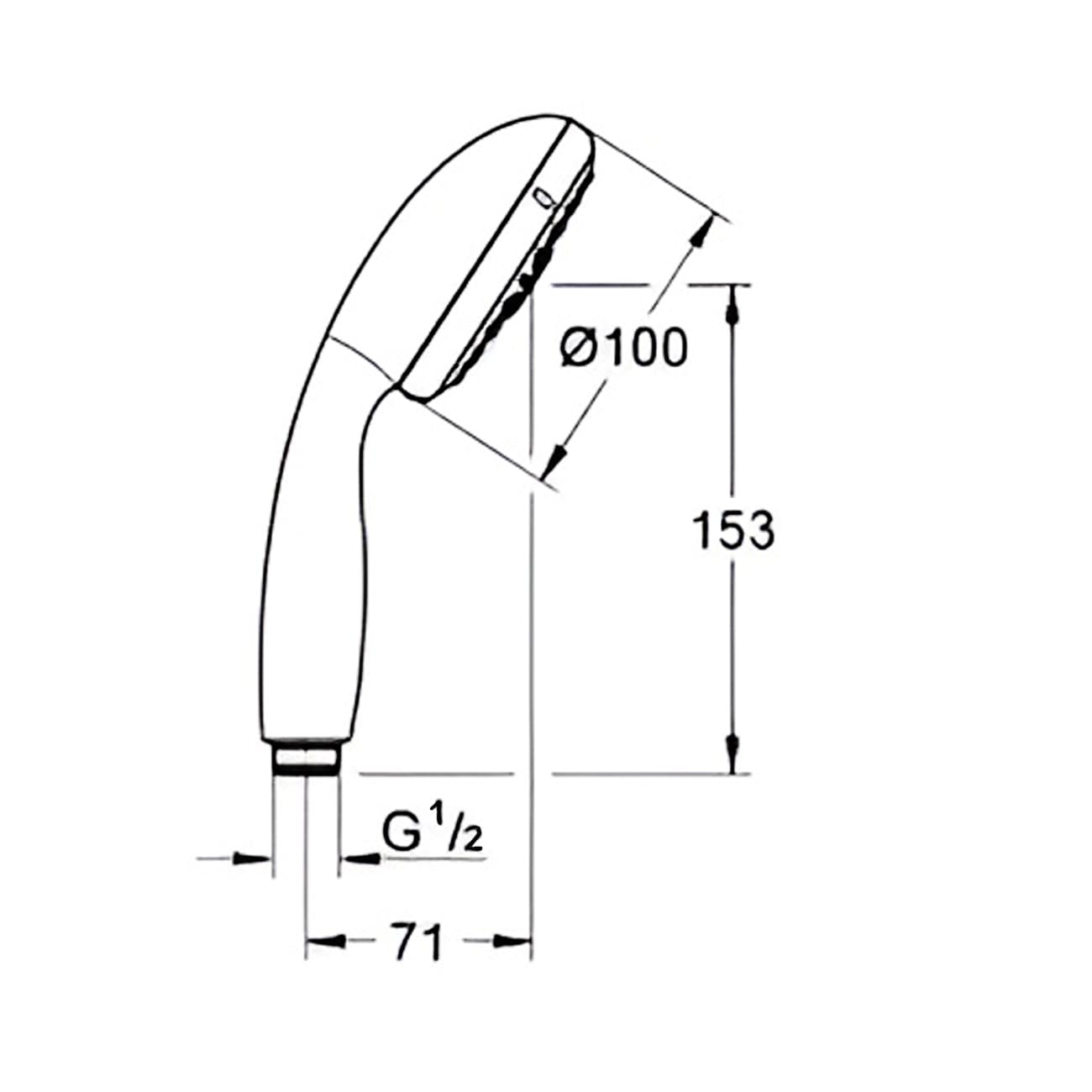Ручной душ Vitalio Start 100, 3 режима GROHE 26031000