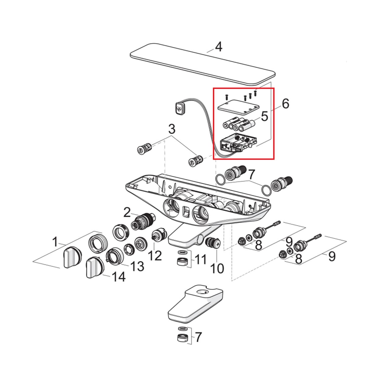 Блок управления 1000858V Oras 6V Wellfit / Bluetooth
