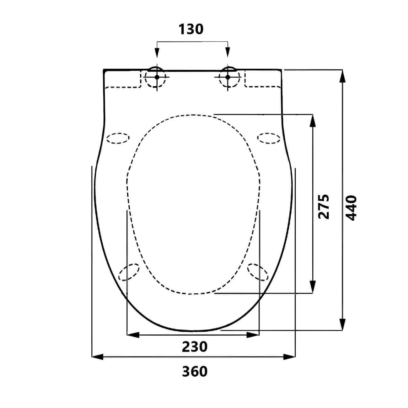 Сиденье с крышкой для унитаза Grohe Bau 39493000
